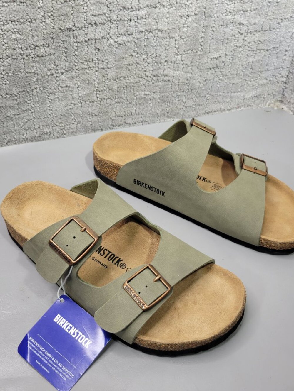 Birkenstock Arizona Unisex Size EU 39 US L8 M6 Stone Slip On Sandals. - Picture 6 of 15